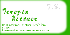 terezia wittner business card